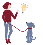 Icon Hund Idee Glühbirne